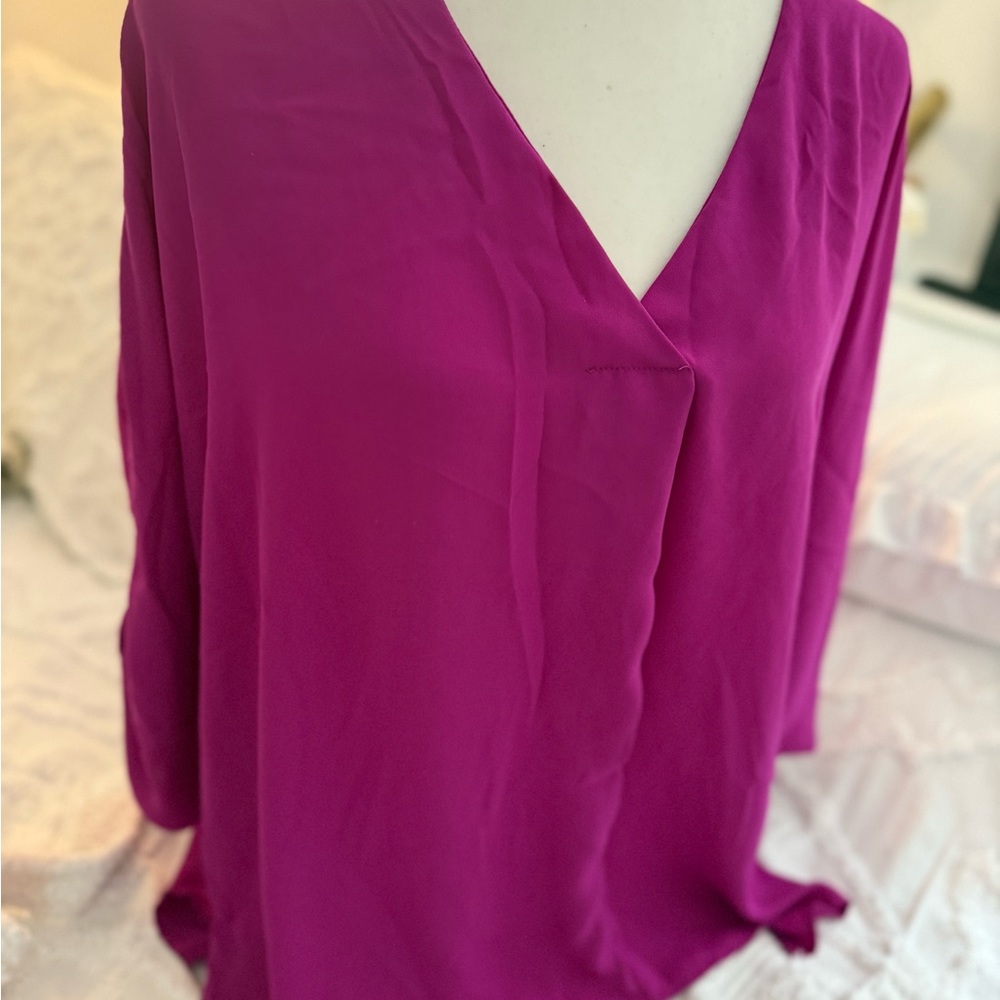 Cynthia Steffe Magenta Blouse - Picture 2 of 10